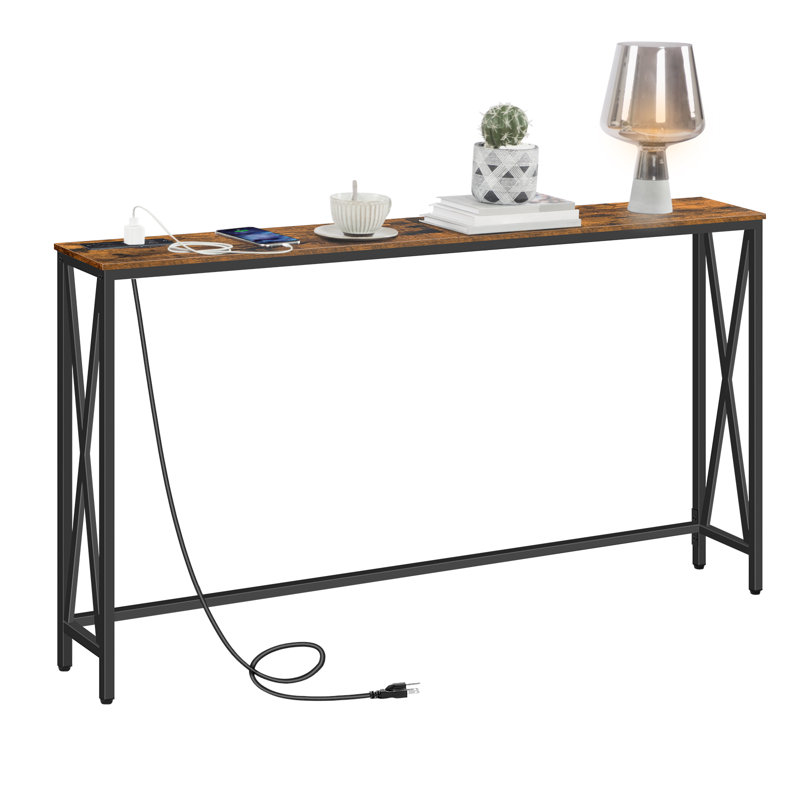 17 Stories Marushka Console Table with Power Outlet & Reviews Wayfair